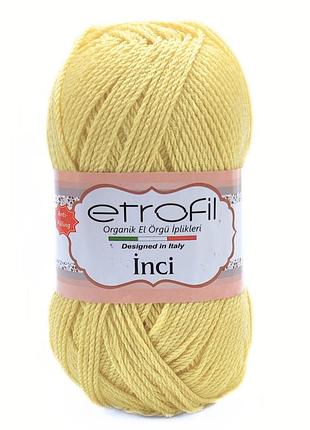 Пряжа inci/інчі, жовтий 72008, etrofil
