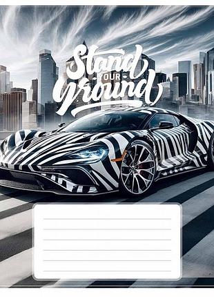 Зошит 12 аркушів клітинка школярик "best racers" (хлопчик) вд-лак 012-3500k