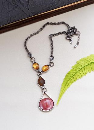 Lia sophia винтажное колье, способное, изысканное, бренд, винтаж