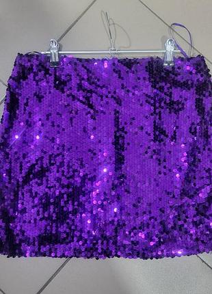 Юбка в пайетки