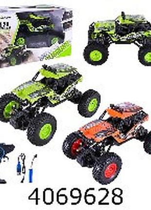 Машина радіо акум. джип в коробці гумові колеса 3 кольори 29*19*16см (18/36)