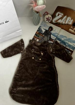 Детский тёплый спальник в коляску 🤍