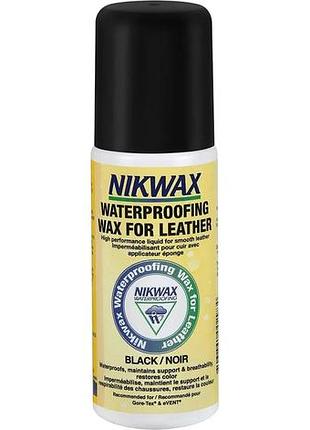 Водоотталкивающее средство nikwax waterproofing wax for leather black 125 ml