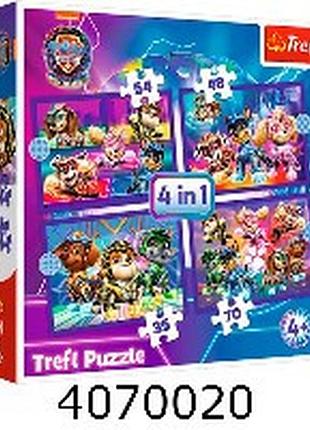 Пазли 4 в 1 trefl "герої рятівники" / щенячий патруль