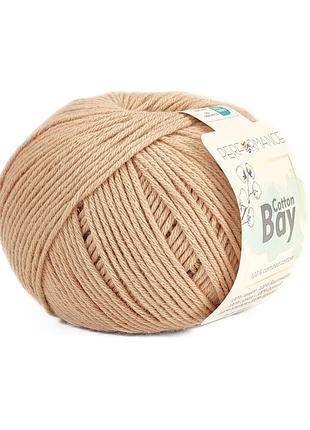 Пряжа cotton bay/коттон бай, лесной орех 2032, performance