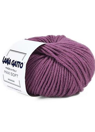 Пряжа maxi soft/макси софт, фиолетовый 14594, lana gatto