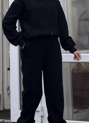 Спортивный костюм женский, трикотаж + флис