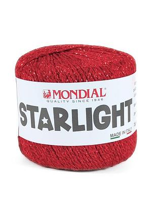 Пряжа starlight/старлайт, червоний 836, mondial