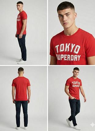 Винтажная футболка superdry tokyo 77