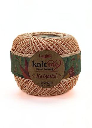 Пряжа karnaval/карнавал, персиковый 01108, knit me