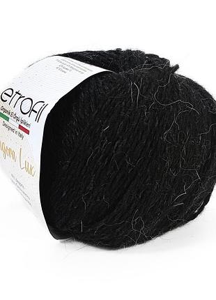 Пряжа angora lux/ангора люкс, чорний 70900, etrofil