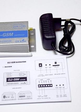 Двоканальне gsm реле на 220 в (9-12 в) cl2-gsm