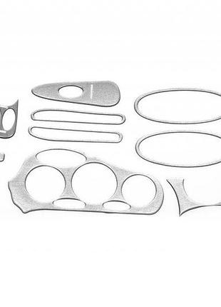 Накладки на панель под алюминий meric для hyundai coupe самоклеящиеся пластиковые декоры для тюнинга инт dm-11