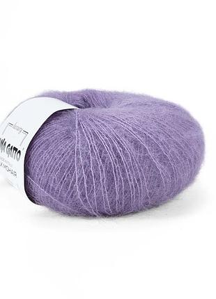 Пряжа silk mohair/сілк мохер, бузковий 8391, lana gatto