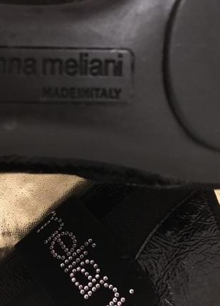 Шикарні італійські чоботи/осінь-весна/gianna meliani/шкіра/лак/чорні/терміново10 фото