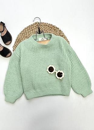 Светр мʼятний h&m на 5-6 років