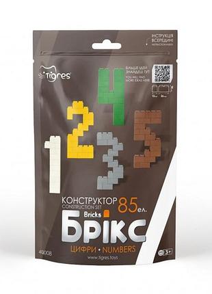 Конструктор "брікс" цифри 85 елементів 40008 тигрес