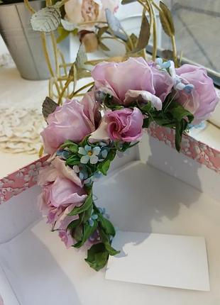 Украшение для волос,ободок.шелк.ручная работа.
размер универсальный.