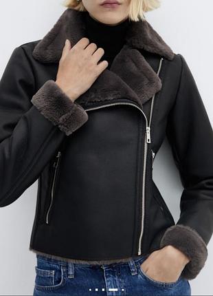 Дубленка женская mango