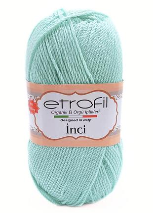 Пряжа inci/инчи,бирюзовый 74025, etrofil