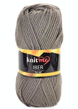Пряжа iber/ибер, серо-бежевый ki18, knit me
