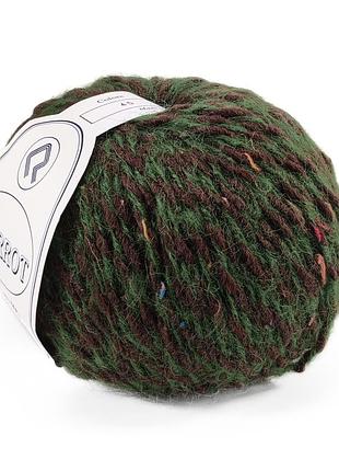 Пряжа pierrot/пьеро, зелено-коричневый 45, campolmi