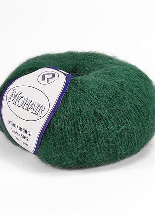 Пряжа mohair/мохер, зелений 2433, campolmi