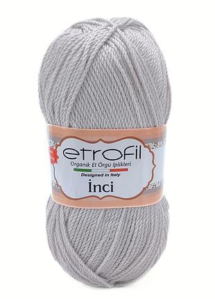Пряжа inci/инчи,светло-серый 70998, etrofil