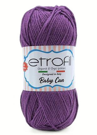 Пряжа baby can/бебі кан, фіолетовий 80060, etrofil