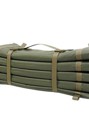 Раскладной каремат хаки усиленный (20мм+стропа) к-2