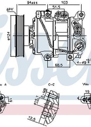 Компрессор кондиционера kia rio iii ліфтбек (ub) 1.4 cvvt 2010.09 - 2017.12 ni 890896