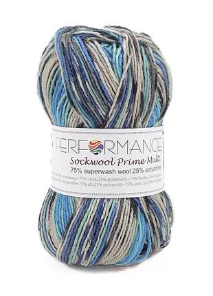 Пряжа sockwool prime multi/соквул прайм мульти, мультиколор 4, performance