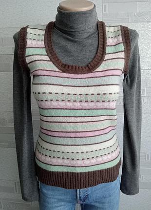 Шерстяна безрукавка/ жилет