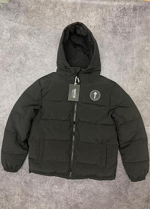 Trapstar puffer jacket black logo