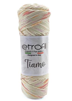 Пряжа tiamo/тиамо,белый-желтый-сиреневый-розовый adore se304, etrofil