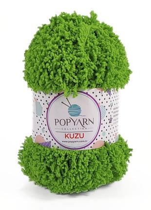 Пряжа kuzu/кузю, зеленое яблоко в-26, popyarn
