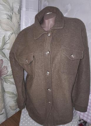 Жакет-рубашка из шерсти мериноса, итальялия