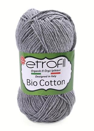 Пряжа bio cotton/био котон, светло-серый 10101, etrofil