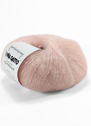 Пряжа silk mohair/сілк мохер, персик 6023, lana gatto