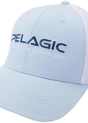 Кепка pelagic offshore low profile trucker light blue