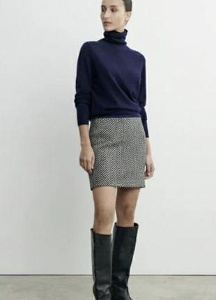 Eric bompard юбка кашемир шерсть лен