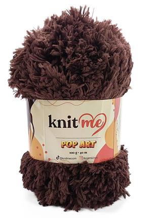 Пряжа pop art/поп арт, коричневый 963, knit me