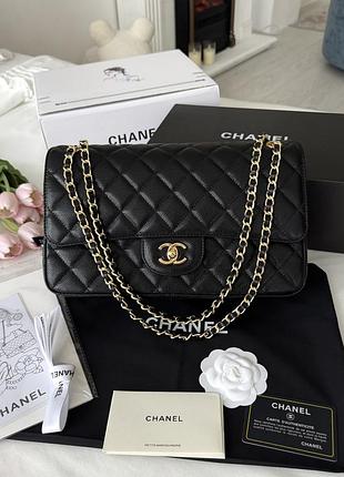 Сумка jumbo 30см в зернистій шкірі ch