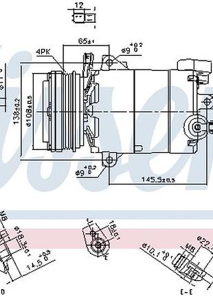 Компрессор кондиционера ford kuga ii (dm2) 2.0 ecoboost 4x4 2012.05 - ni 890794