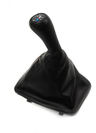 Чохол кпп ручка oem шкірозамінник для bmw 3 серія e-46 1998-2006 тюнінг ручка для авто в штатні місця dm-11