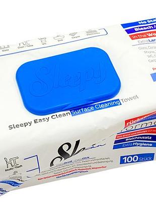 Вологі серветки для прибирання кухні та ванної з клапаном "sleepy easy clean" (100шт) (117721)