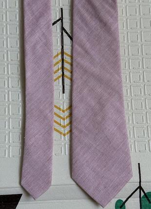 Краватка рожева вузька john lewis & partners жіноча краватка бавовна