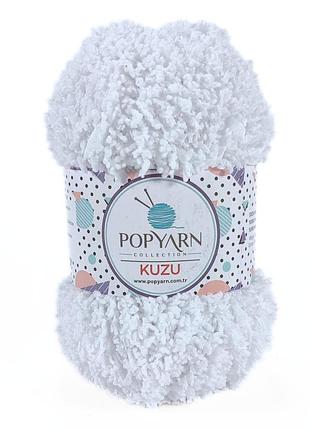 Пряжа kuzu/кузю, белый в-01, popyarn