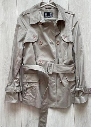 Бежевий тренч austin reed розмір 12 m l з поясом