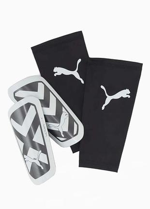 Футбольні щитки puma ultra light sleeve - чорний